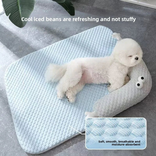 Breathable Summer Dog Bed Mat for Heatstroke Prevention-0