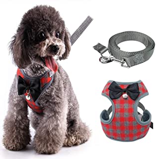 Checkered Small Dog Vest Harness-0