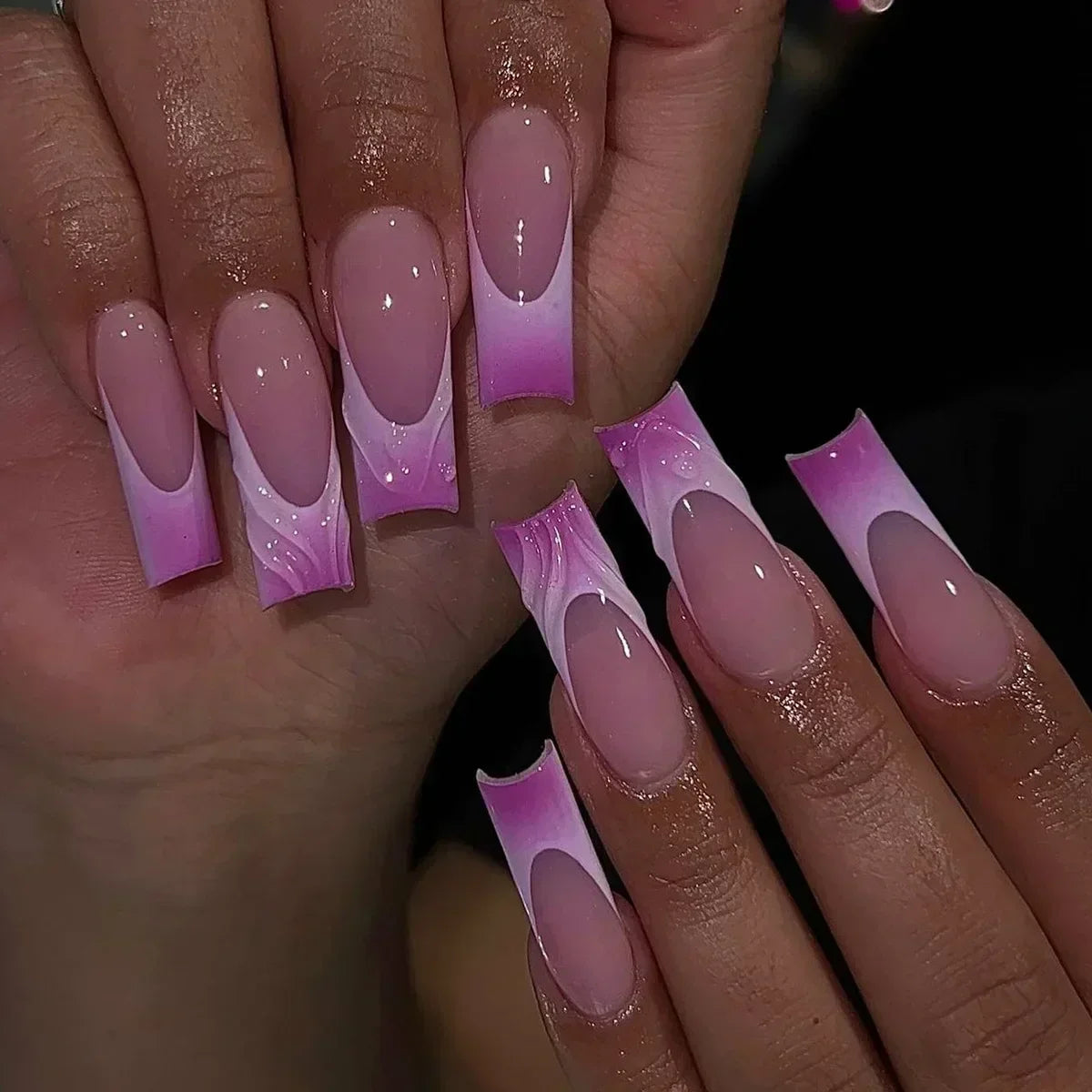 Chic Noir Ballerina Press-On Nails-19