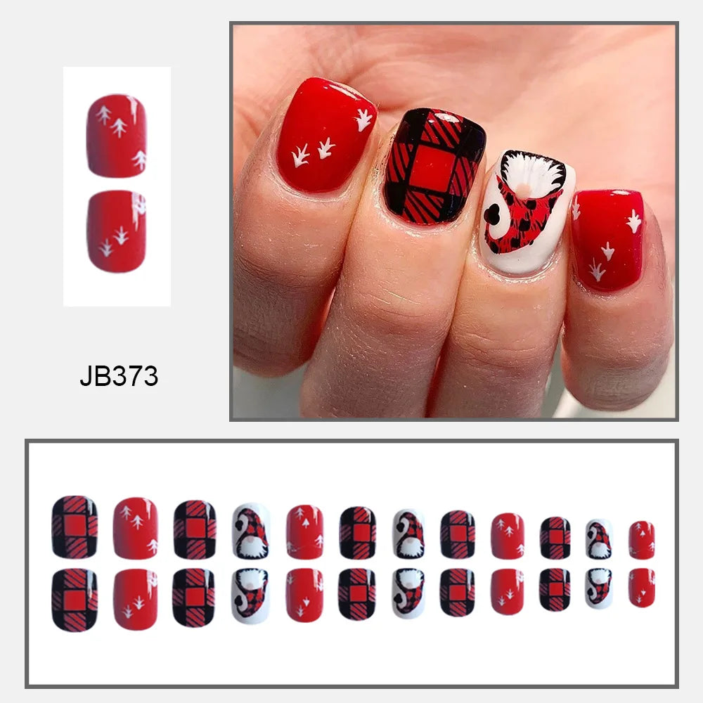 Christmas Glam Stiletto Nails-7