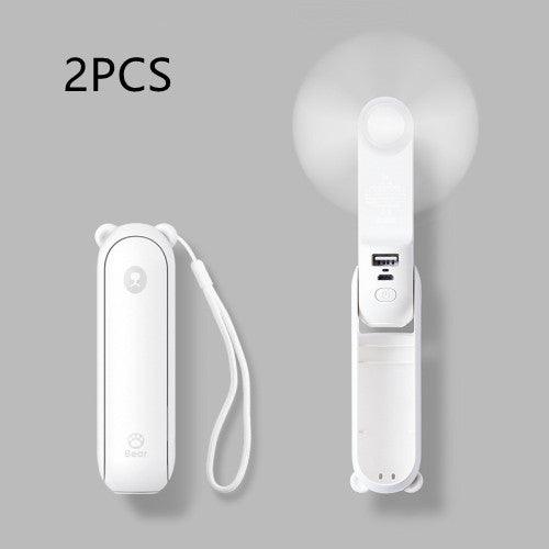 Cool Breeze Companion: Portable Fan with Power Bank Power!-20