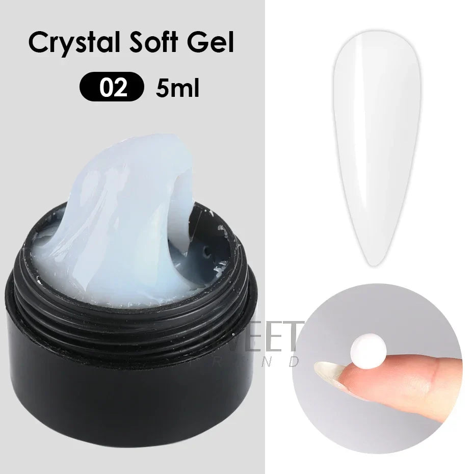 Crystal Soft Nail Gel Kit for Stunning DIY Manicures-5