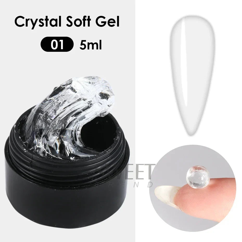 Crystal Soft Nail Gel Kit for Stunning DIY Manicures-6