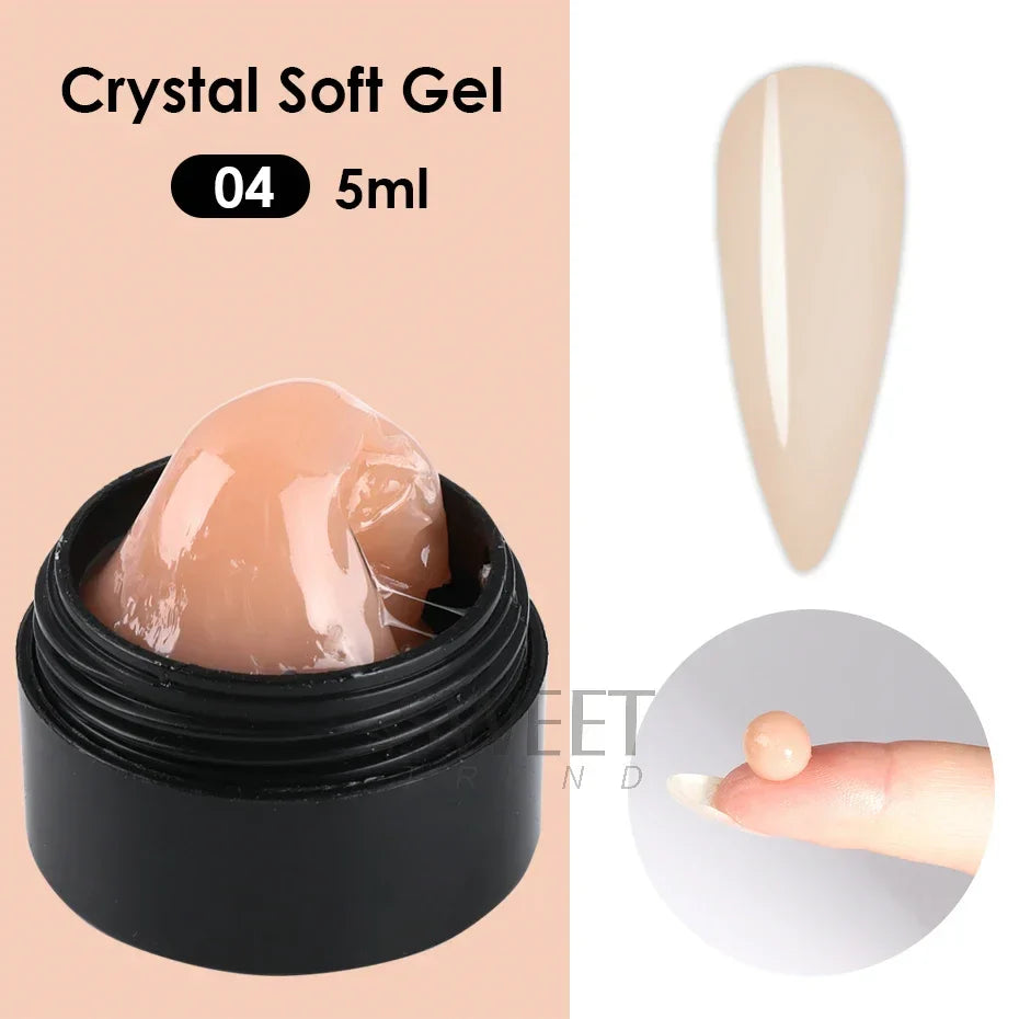 Crystal Soft Nail Gel Kit for Stunning DIY Manicures-7