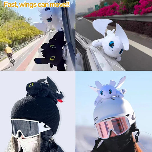 Cute 20cm Toothless Dragon Car Decor Toys-0