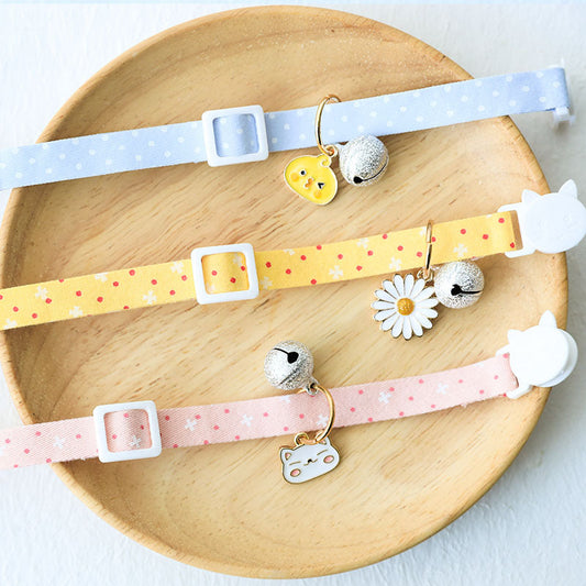 Cute Silver Bell Cat and Dog Collar-0