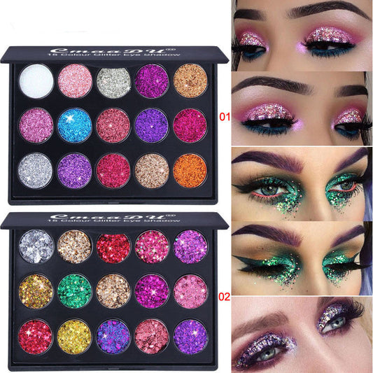 Diamond Sequin Eyeshadow Palette-0