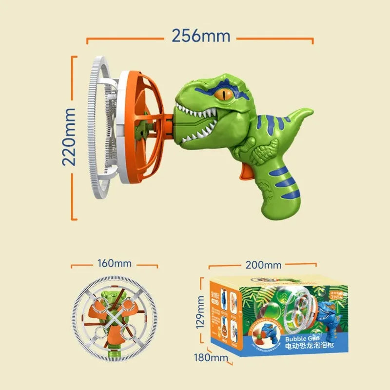 Dinosaur Bubble Gun Machine Toys-3