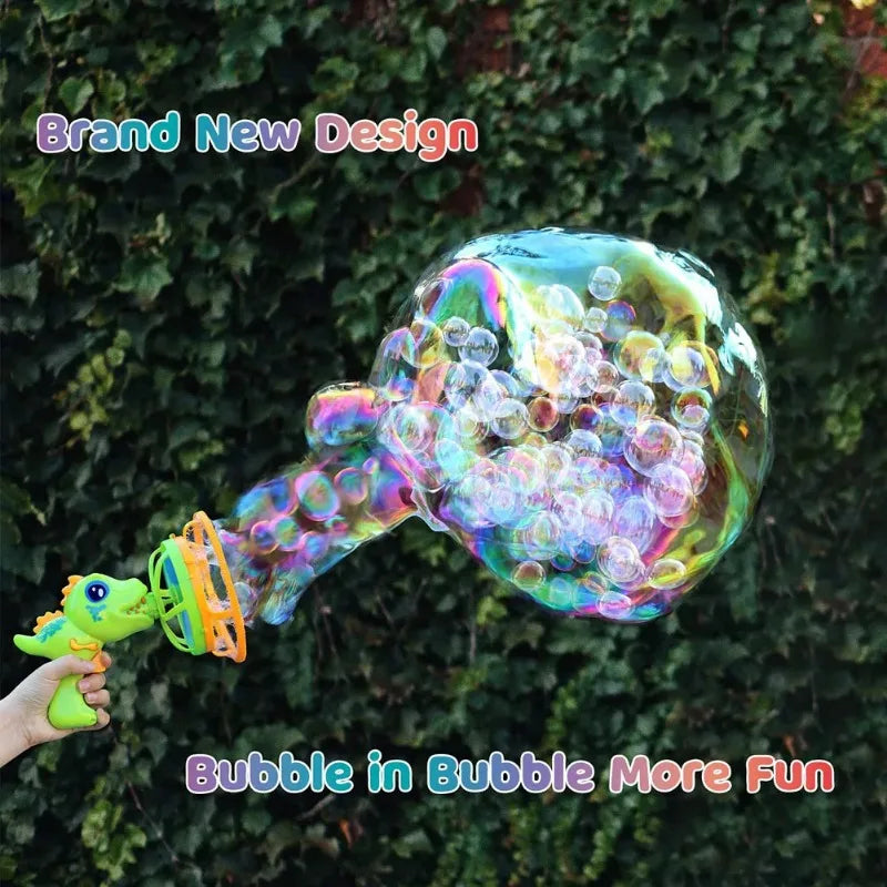 Dinosaur Bubble Gun Machine Toys-4