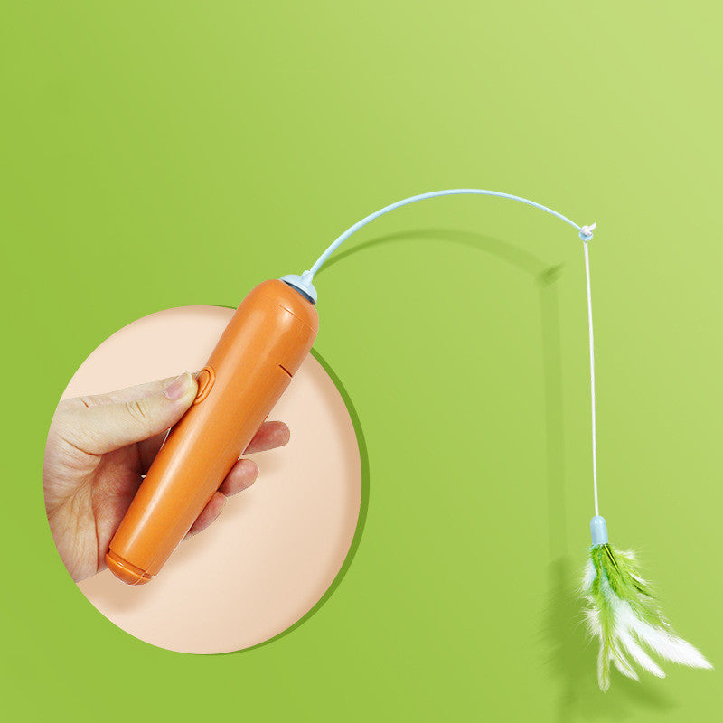 Feathered 2-In-1 Interactive Cat Toy-4