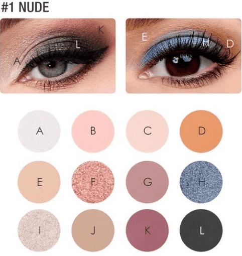 Focallure 12 Colors Eyeshadow Palette-1
