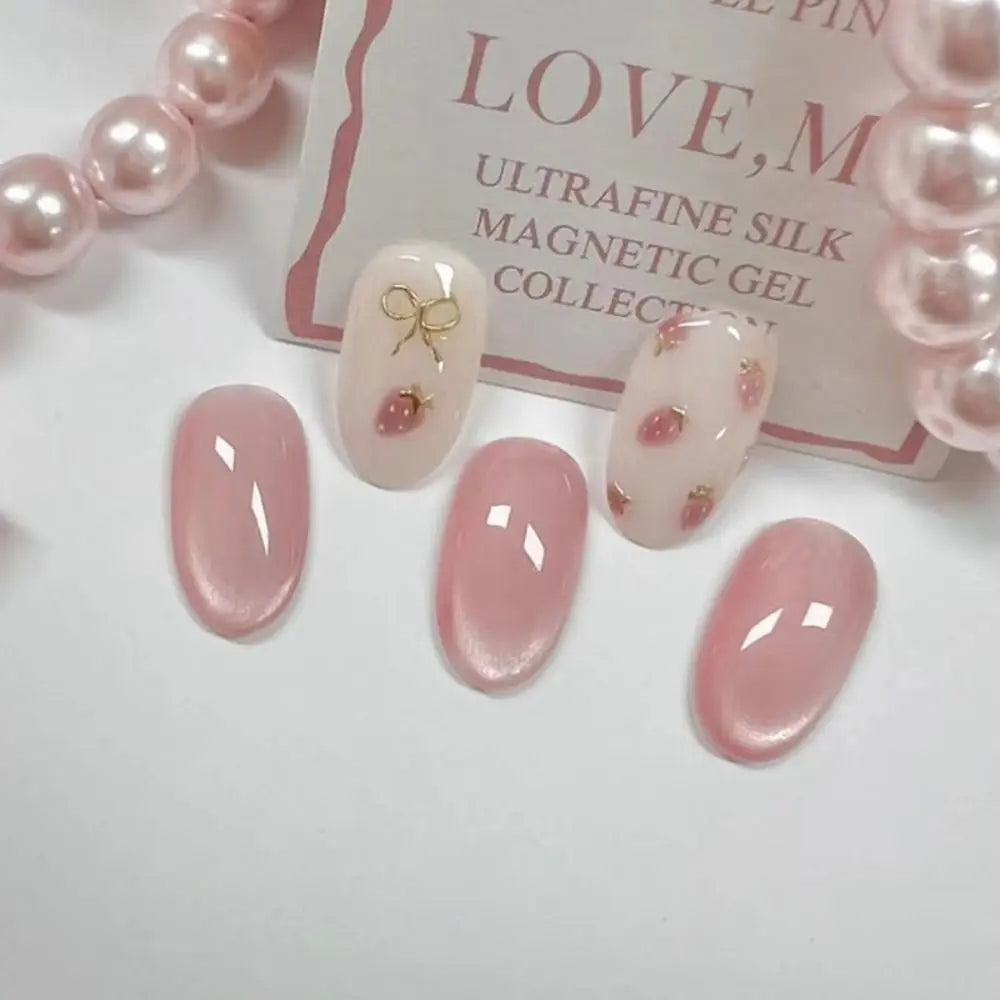 Glamourous Cat's Eye Press-On Nails-19