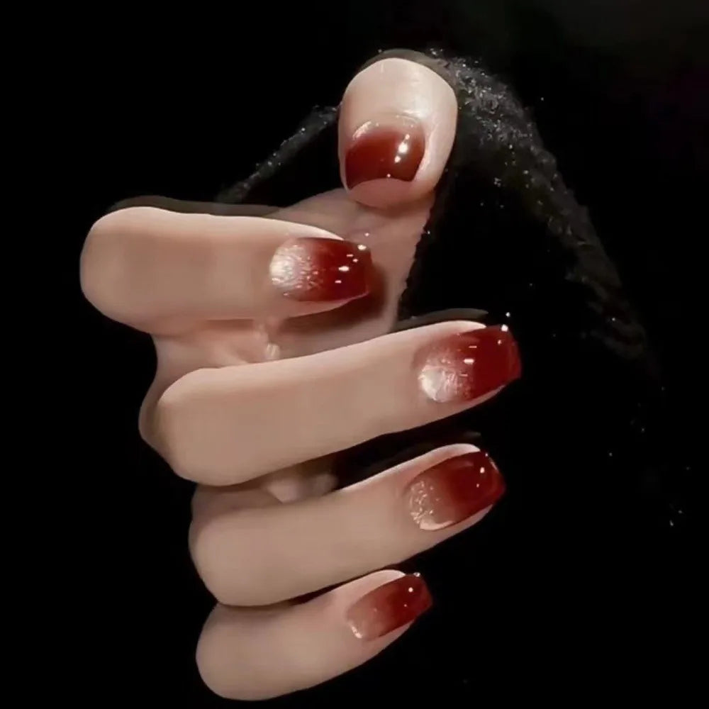 Glamourous Cat's Eye Press-On Nails-13