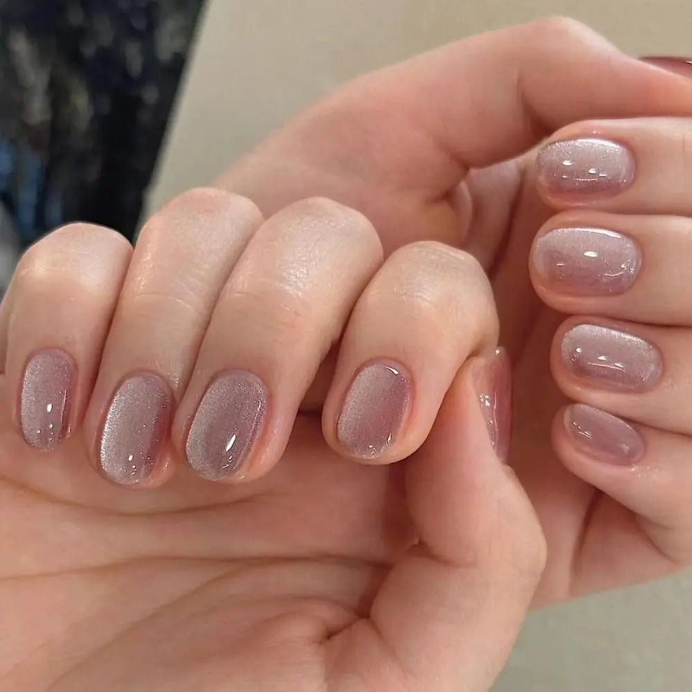 Glamourous Cat's Eye Press-On Nails-18