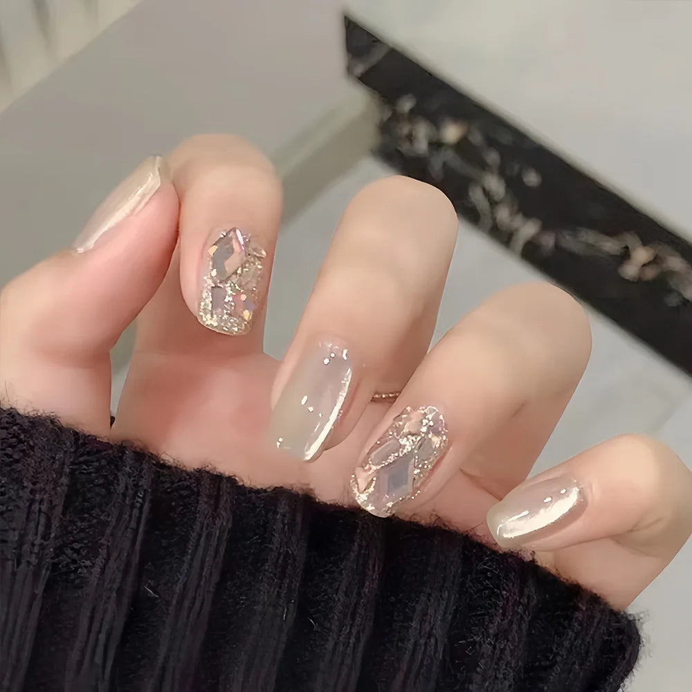 Glamourous Cat's Eye Press-On Nails-23