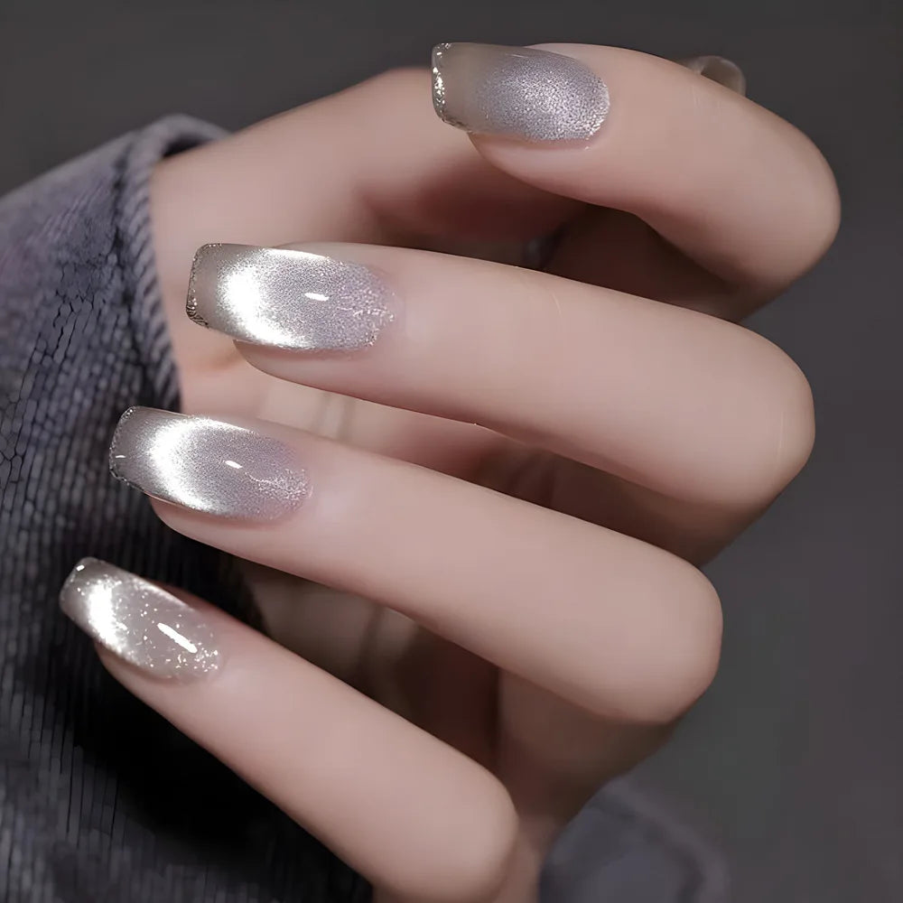 Glamourous Cat's Eye Press-On Nails-25