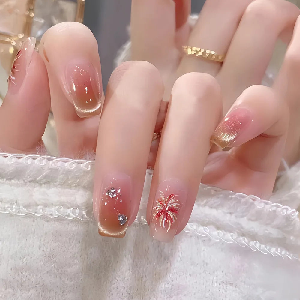 Glamourous Cat's Eye Press-On Nails-27