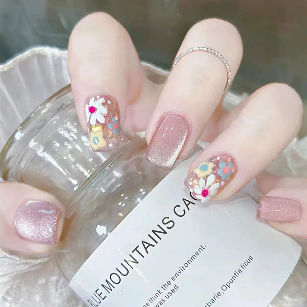 Glamourous Cat's Eye Press-On Nails-28