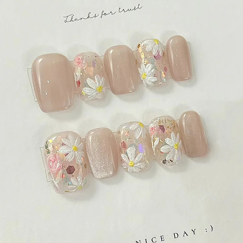 Glamourous Cat's Eye Press-On Nails-29