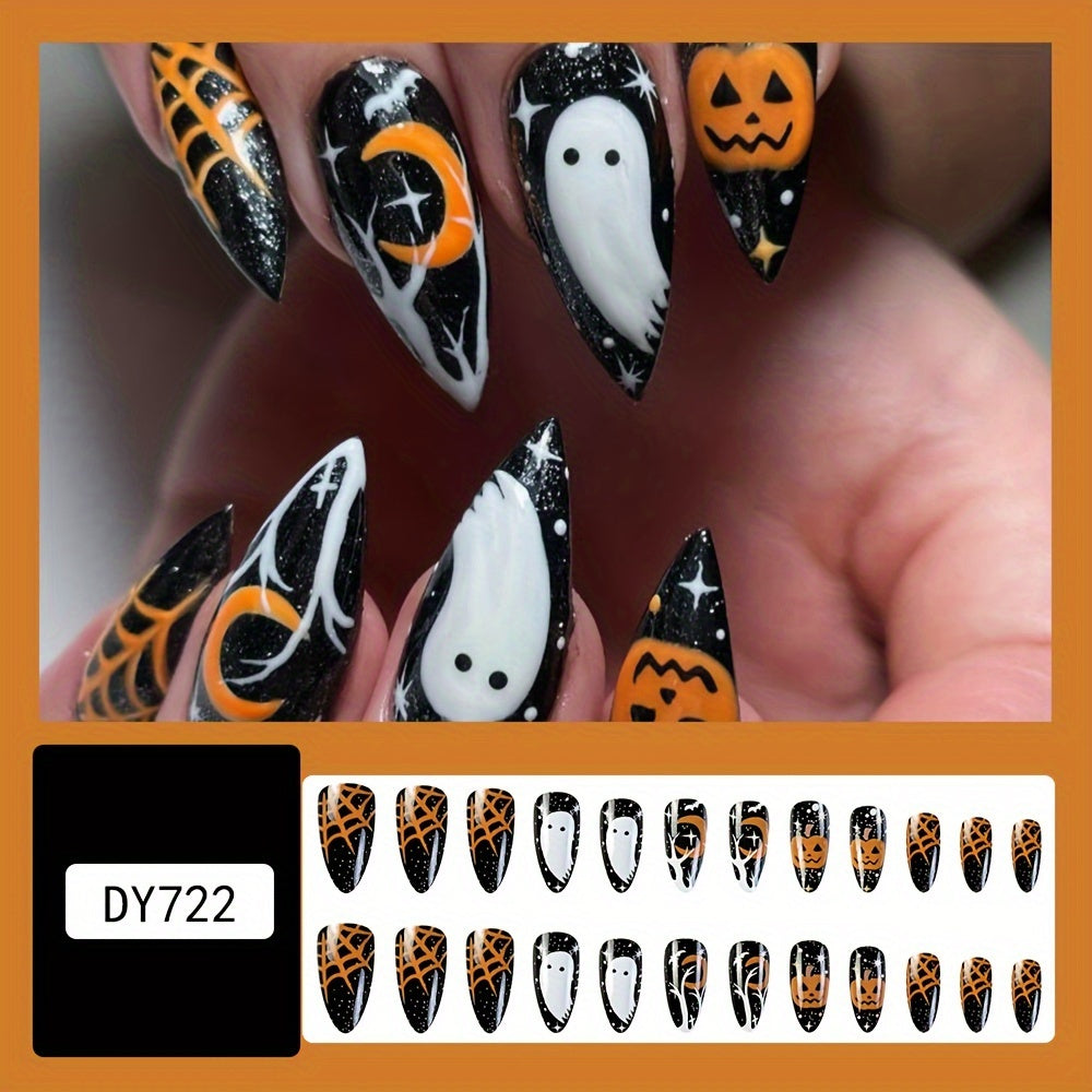 Glossy Almond Press-On Nails-2
