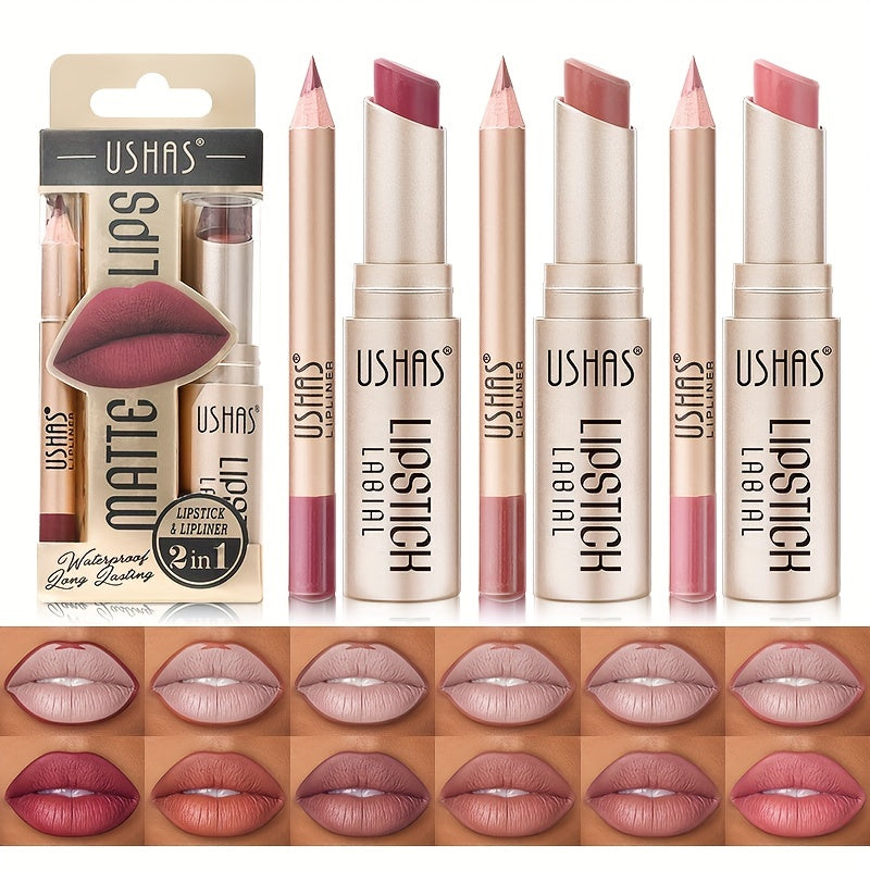 Golden Box Matte Lipstick & Liner-0