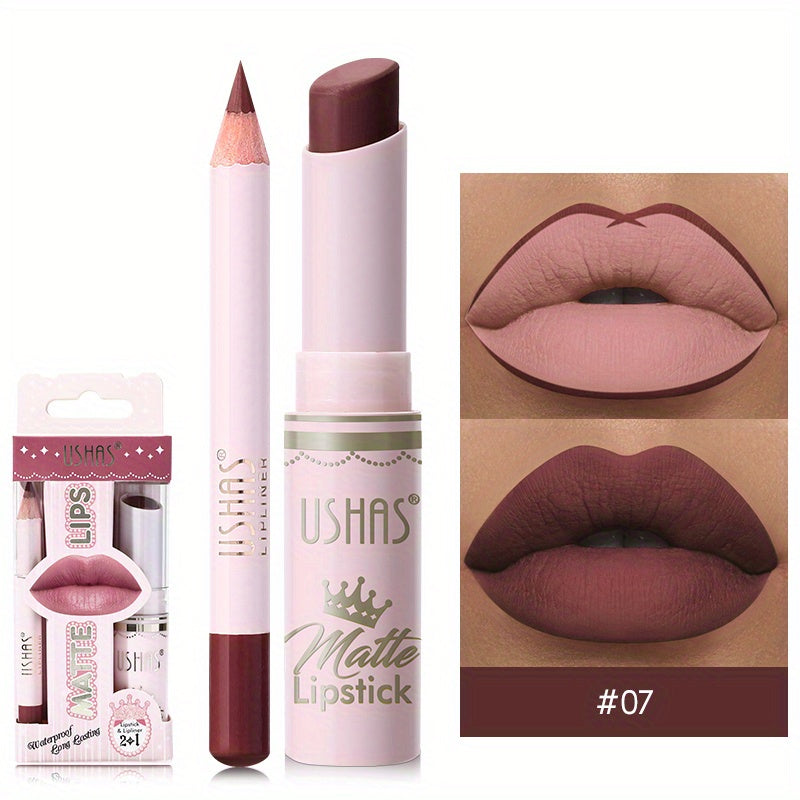 Golden Box Matte Lipstick & Liner-14