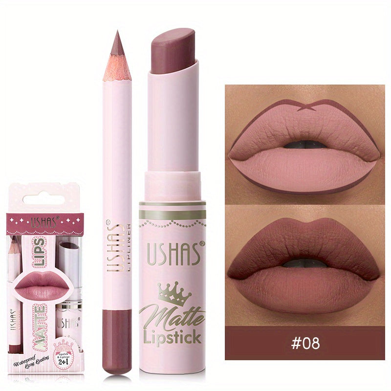 Golden Box Matte Lipstick & Liner-15