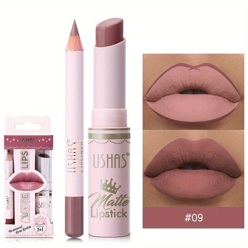 Golden Box Matte Lipstick & Liner-16