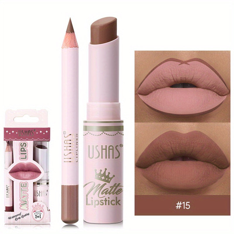 Golden Box Matte Lipstick & Liner-22