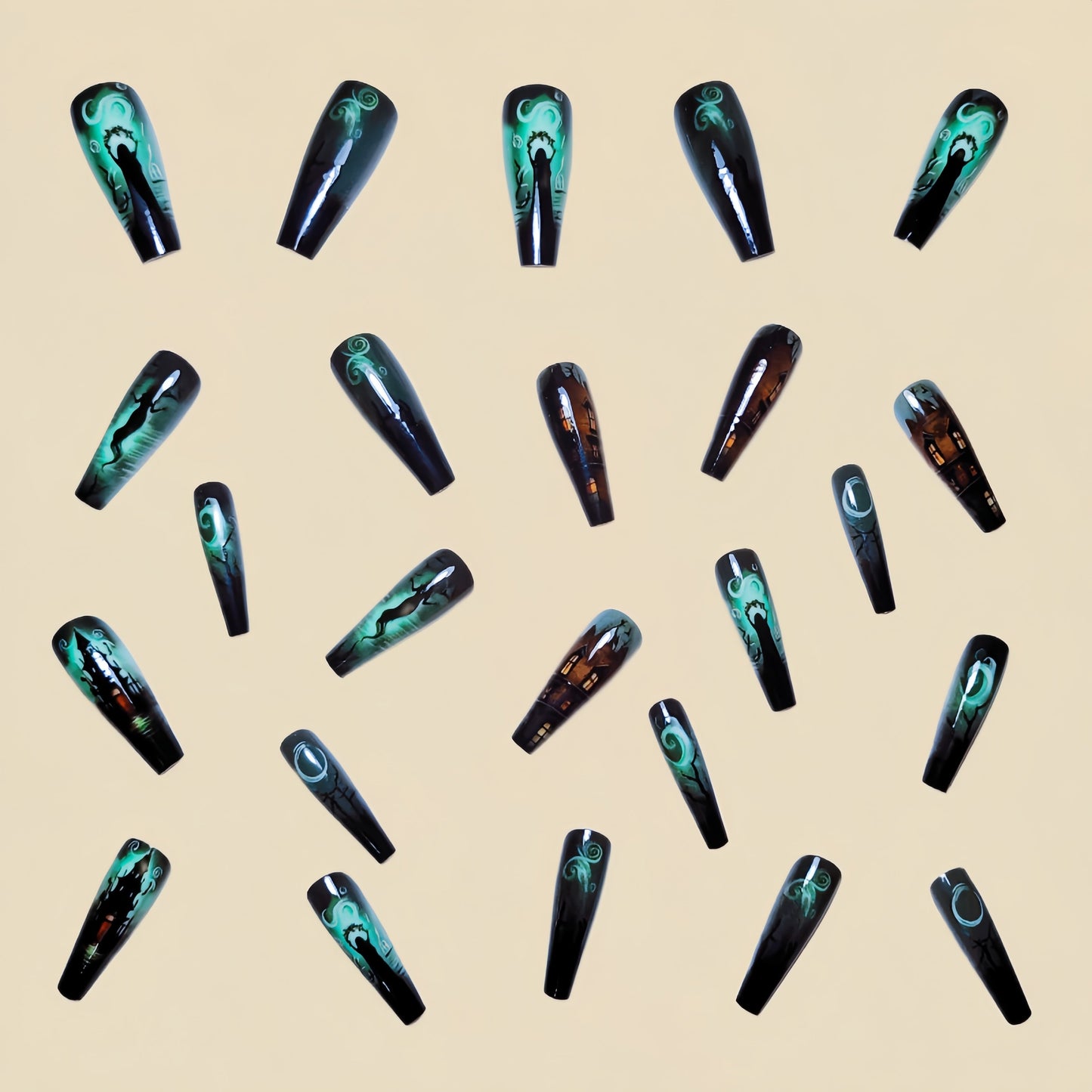 Green Ballerina Press-On Nails-3
