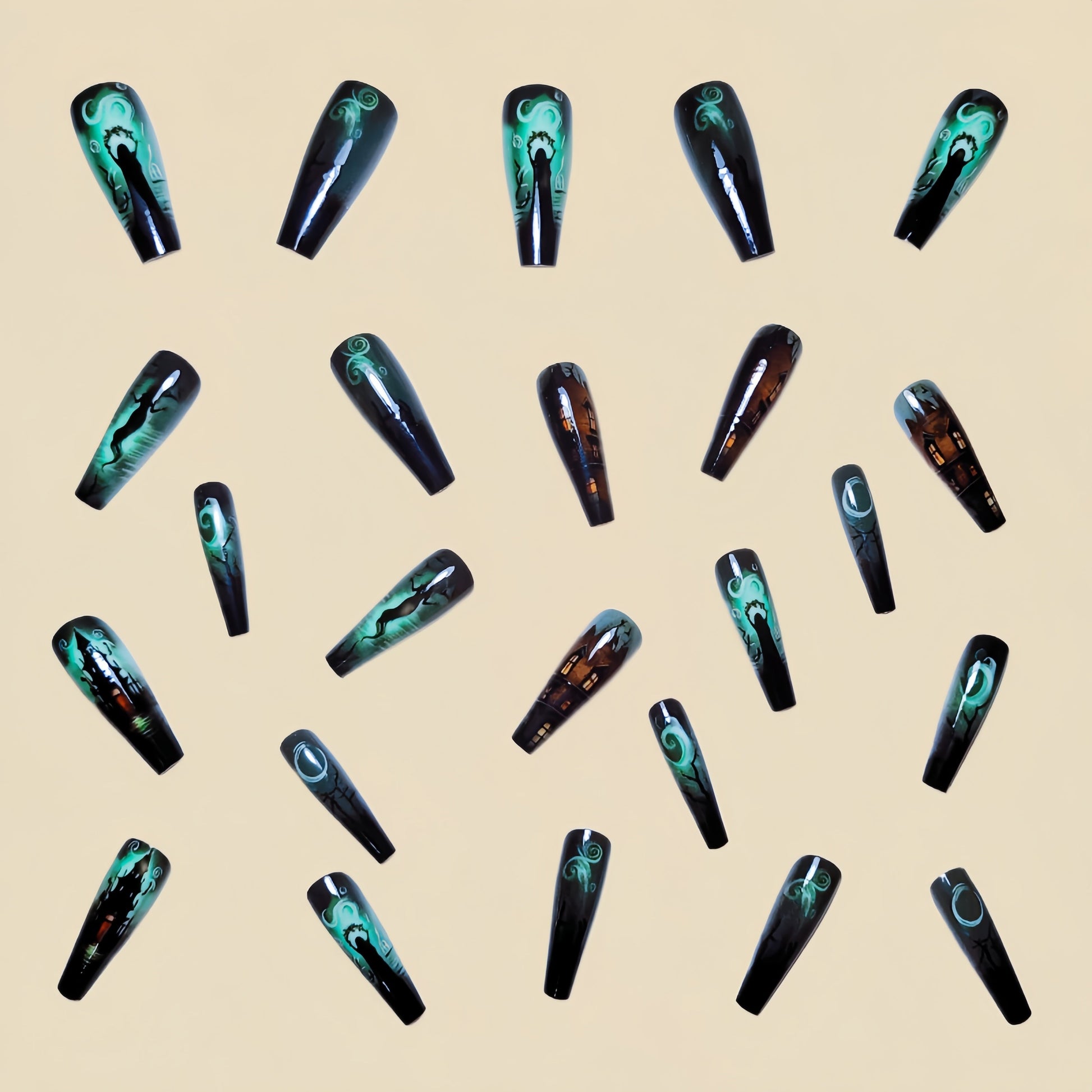 Green Ballerina Press-On Nails-3