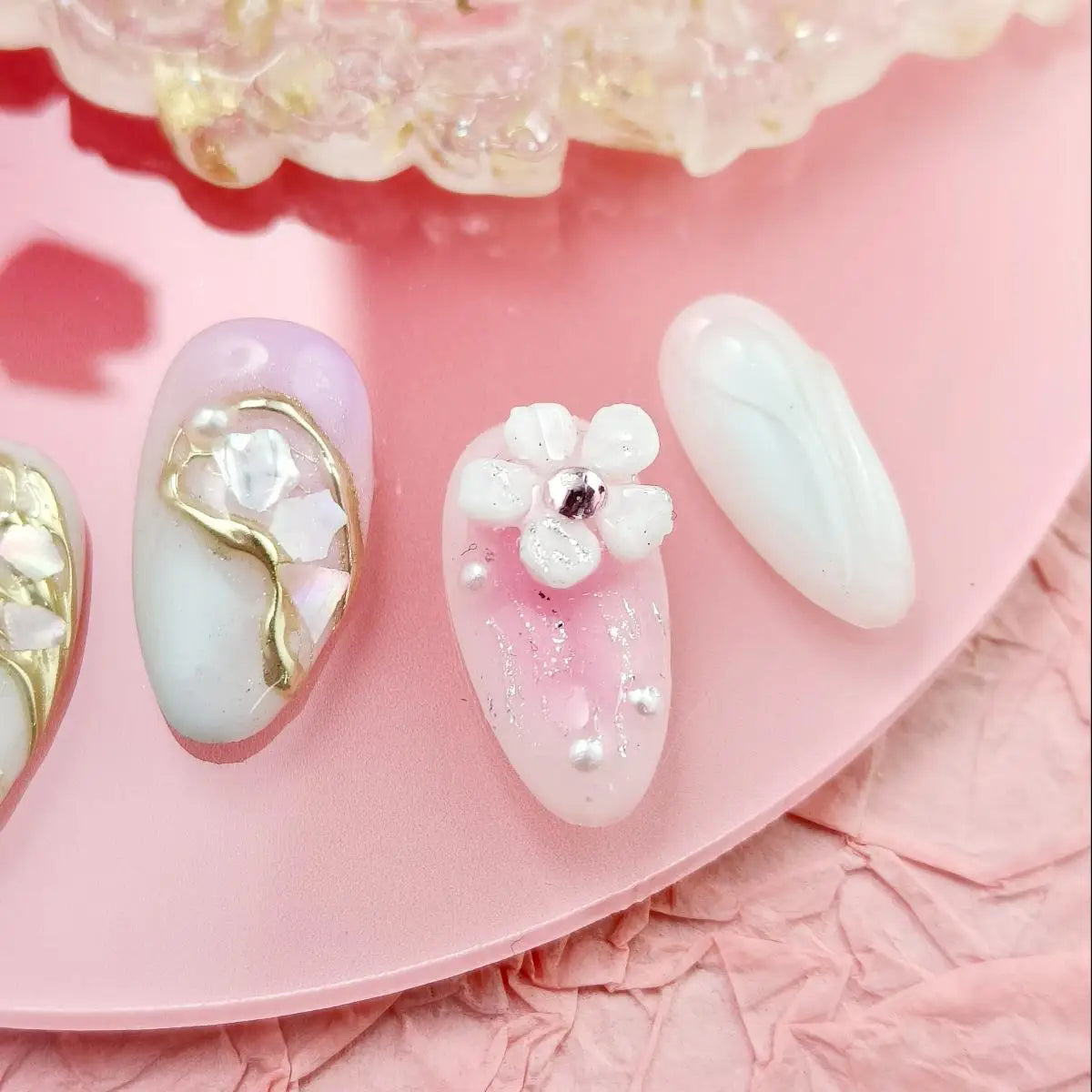 Handmade Press-On Almond Nails Bundle-2