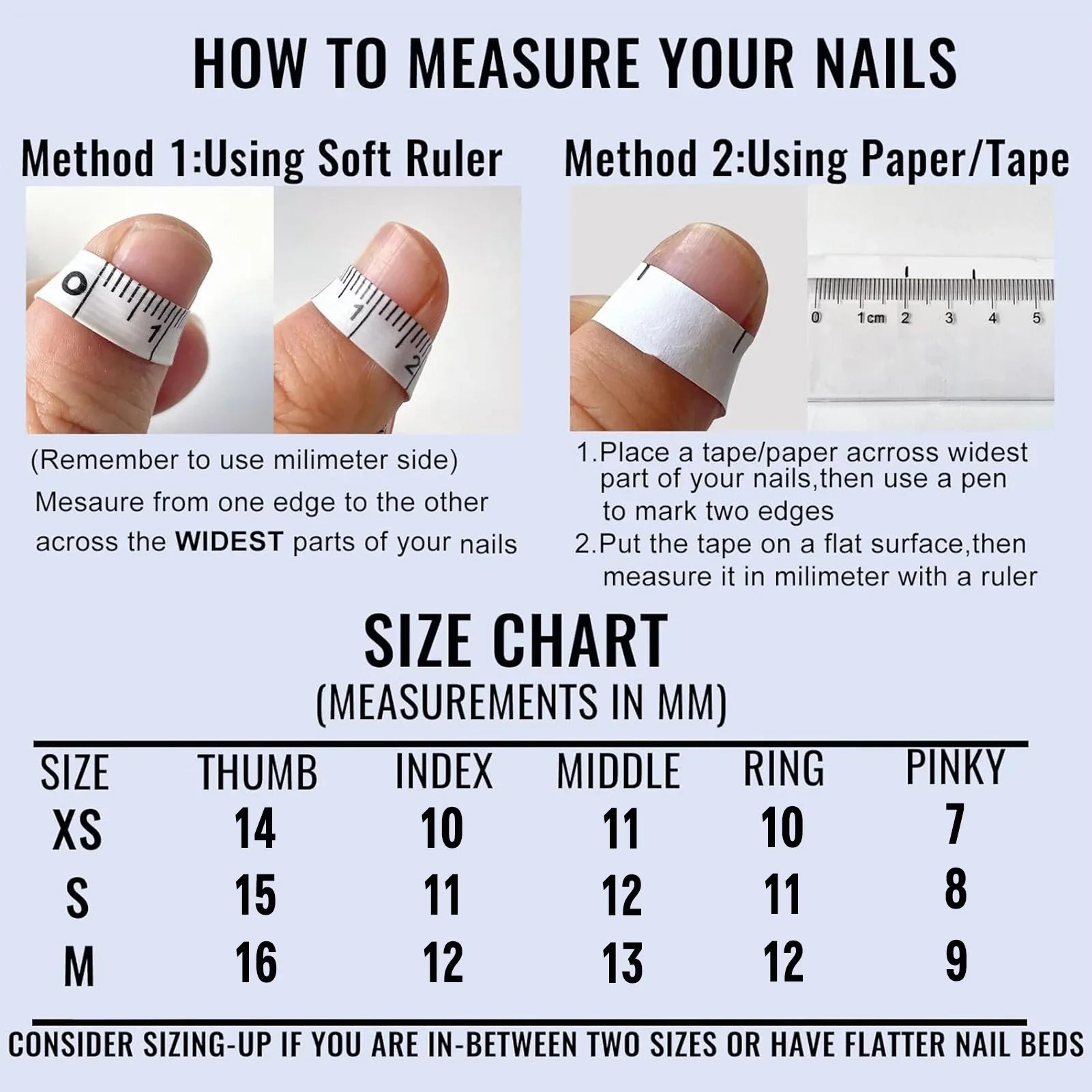 Handmade Retro Press On Nails Set-2