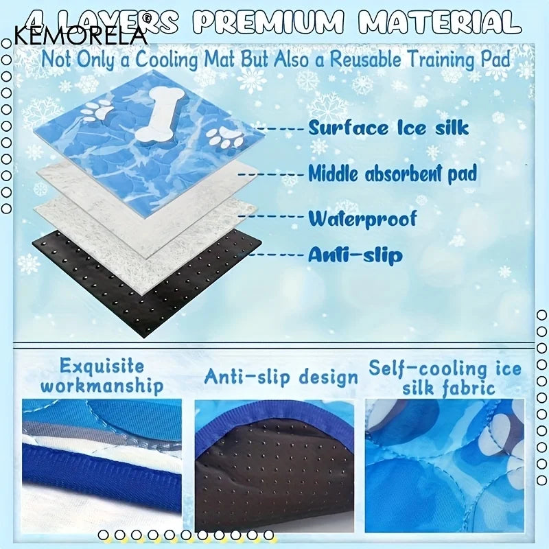 KEMORELA Large Dog Cooling Pad for Summer-3