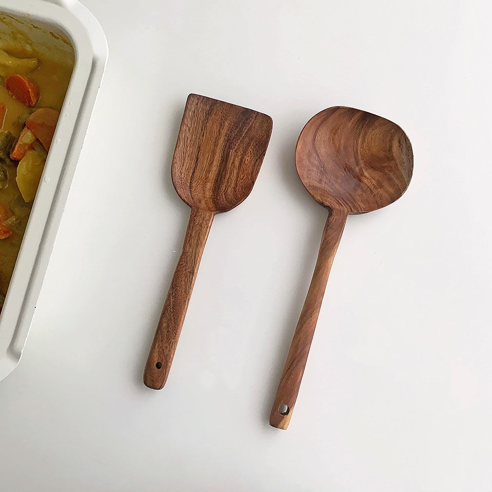 Korean Teak Wooden Kitchen Utensils Set-0