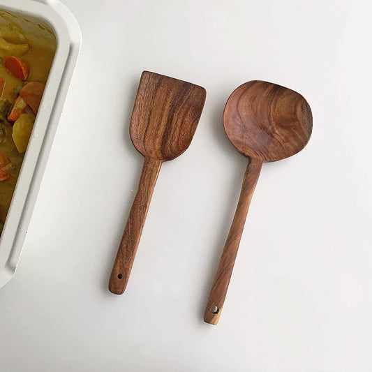 Korean Teak Wooden Kitchen Utensils Set-0