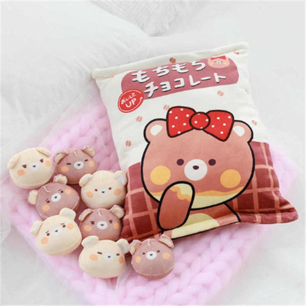 Large Bag Of Snacks And Pillow Plush Toys-9