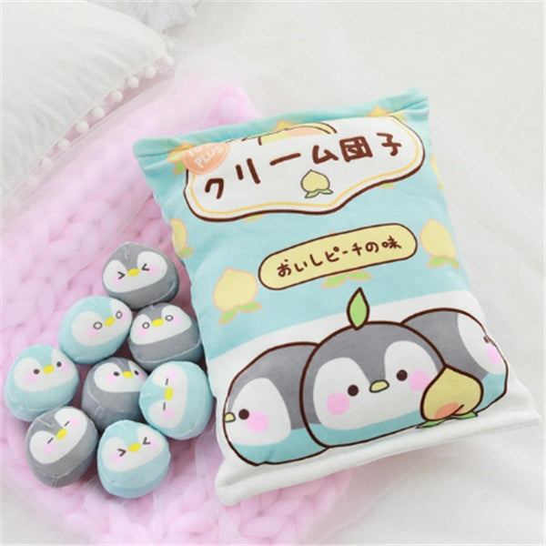 Large Bag Of Snacks And Pillow Plush Toys-10