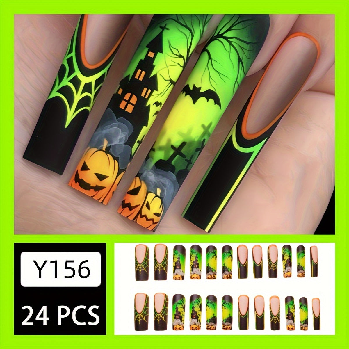 Long Coffin Press-On Nails-2