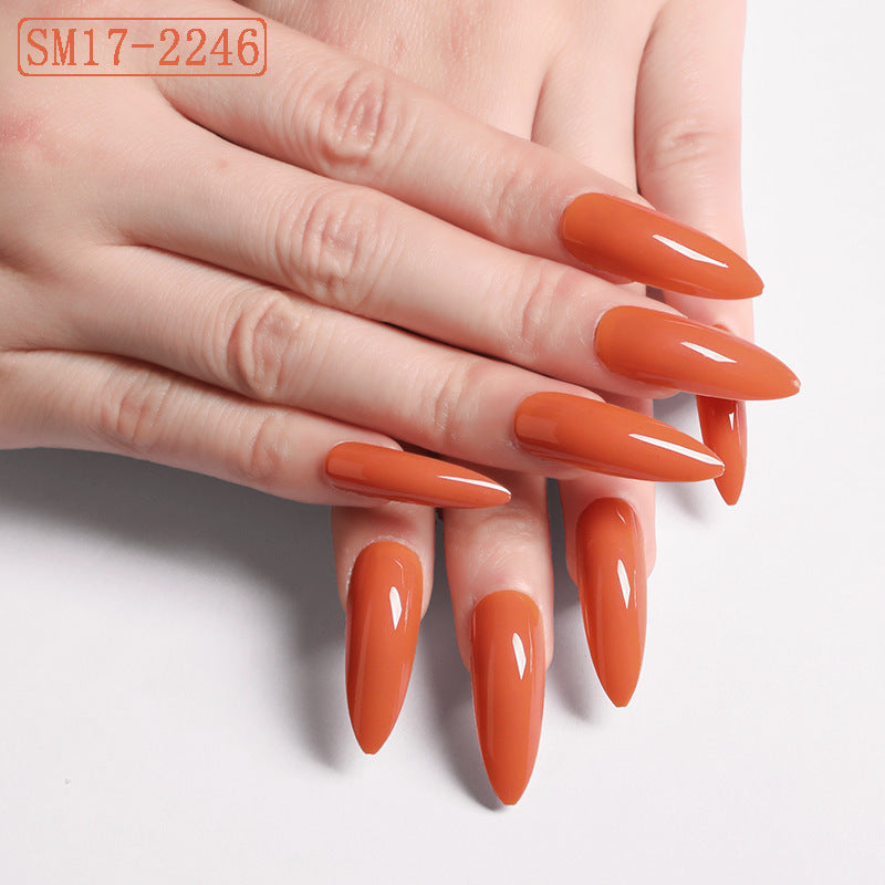 Long Pointed False Nails-3