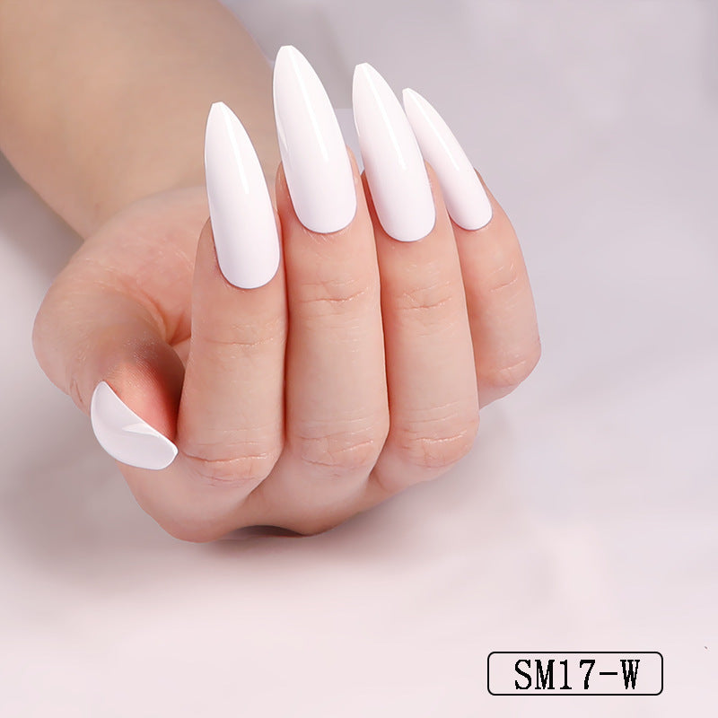 Long Pointed False Nails-4
