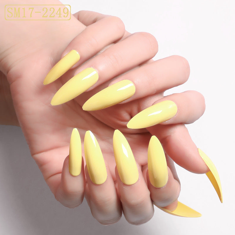 Long Pointed False Nails-11