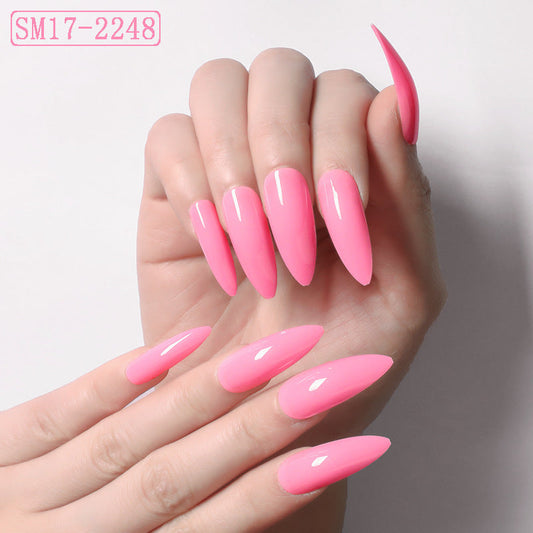 Long Pointed False Nails-10