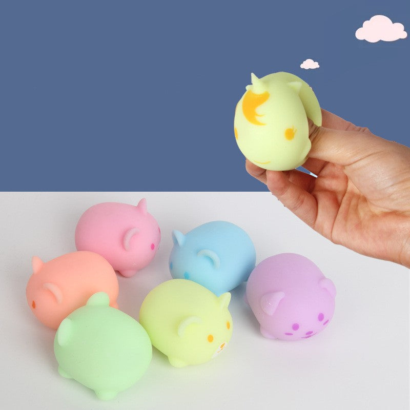Luminous Squishy Tofu Ball Cat Toy-3