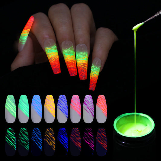 Manicure Luminous Nail Art Spider Nail Gel-0