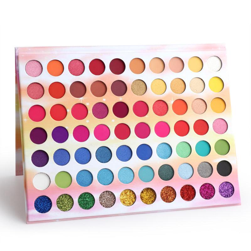 Matte Glitter Metal Eyeshadow Palette-2