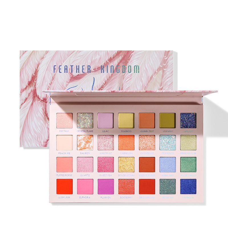 Matte Sparkle Shimmery Crimson Eyeshadow Palette-0