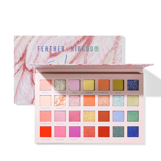 Matte Sparkle Shimmery Crimson Eyeshadow Palette-0