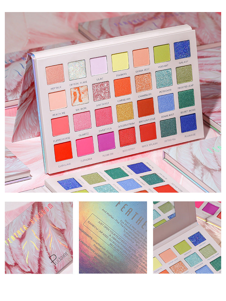 Matte Sparkle Shimmery Crimson Eyeshadow Palette-2