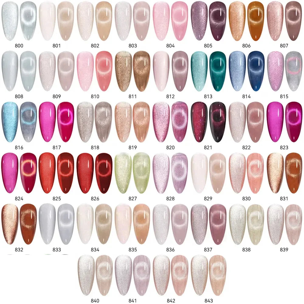 Maychao 12ml Cat Eye Gel Nail Polish Rainbow Effect-1